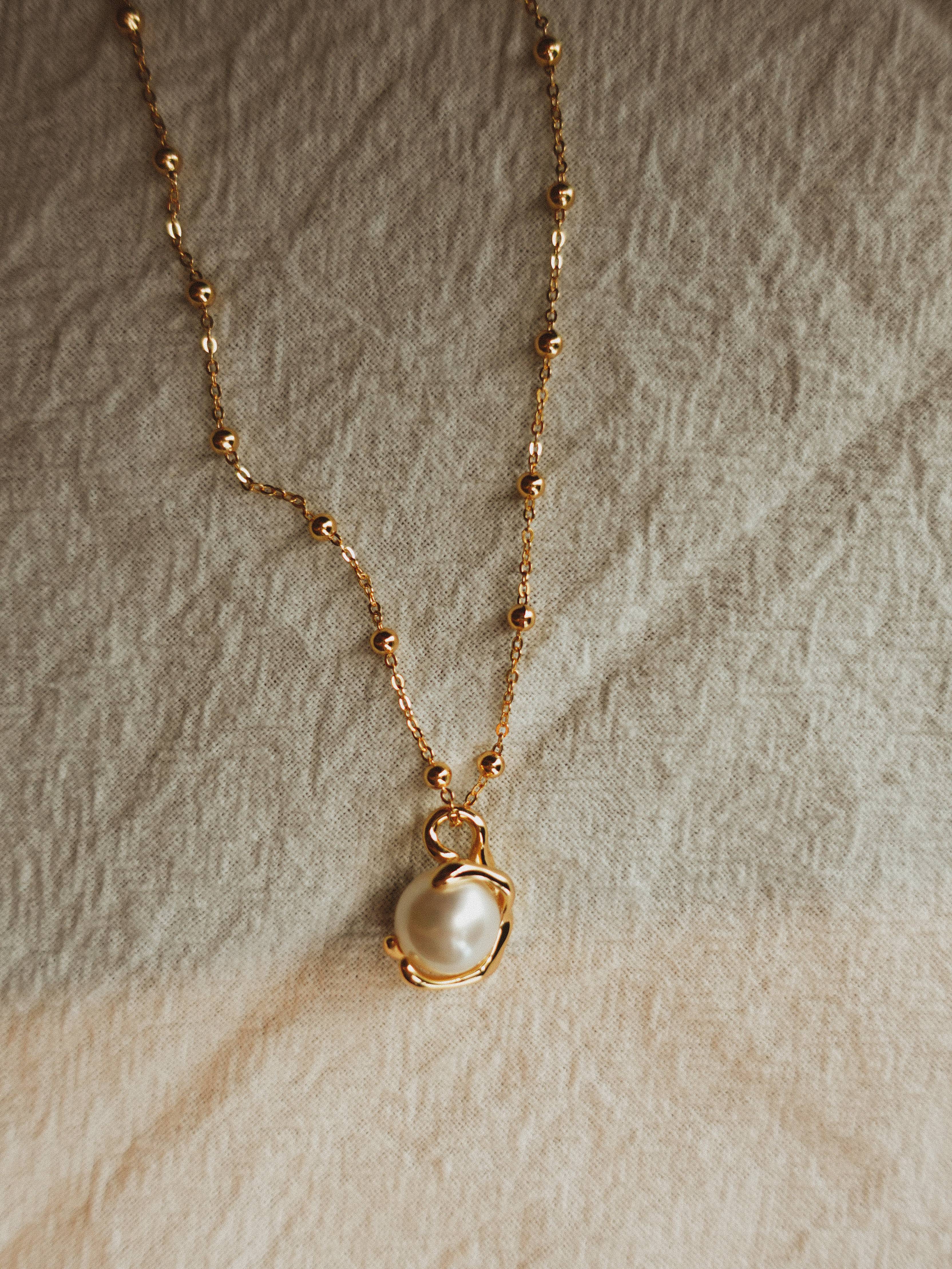The Perfect Pearl Necklace| Freshwater Pearl | 18k Gold Vermeil – Dear Pear